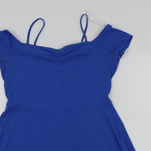 New Look Womens Blue   Skater Dress  Size 16