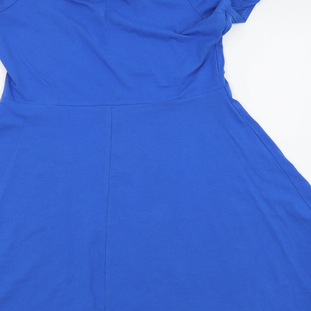 New Look Womens Blue   Skater Dress  Size 16