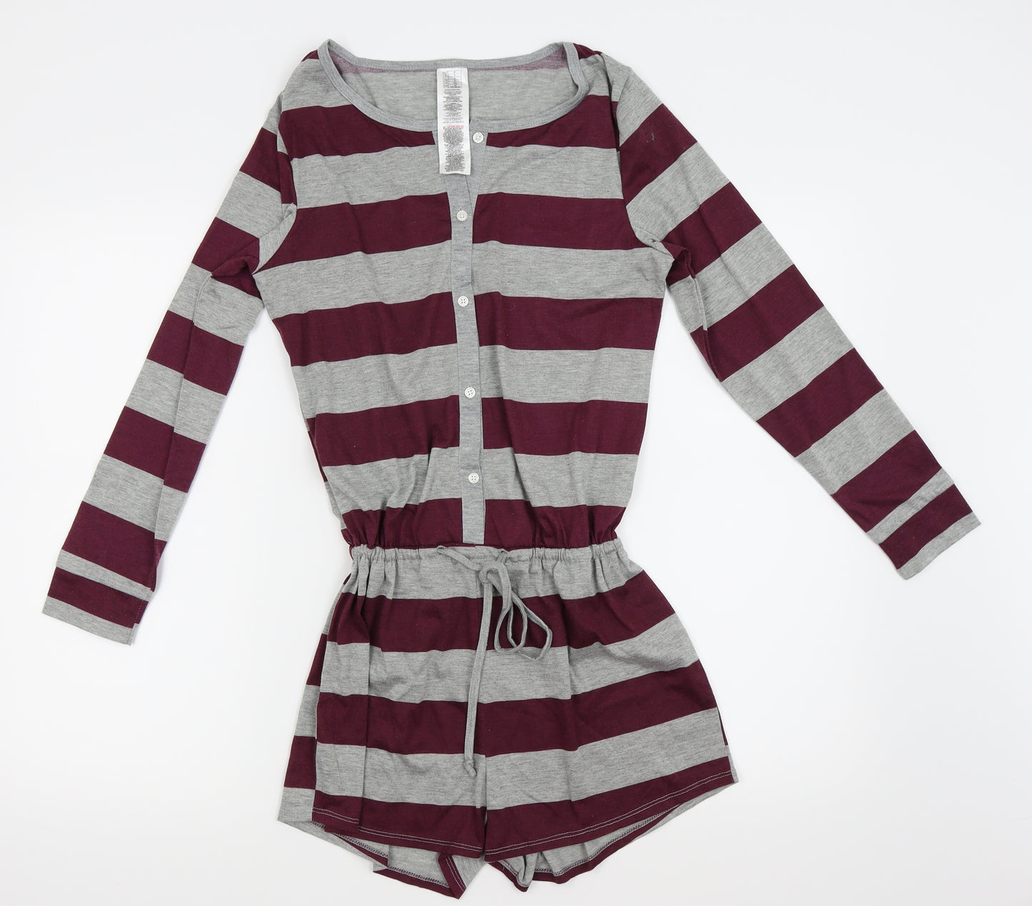 Preworn Womens Grey Striped  Cami One Piece Size 6