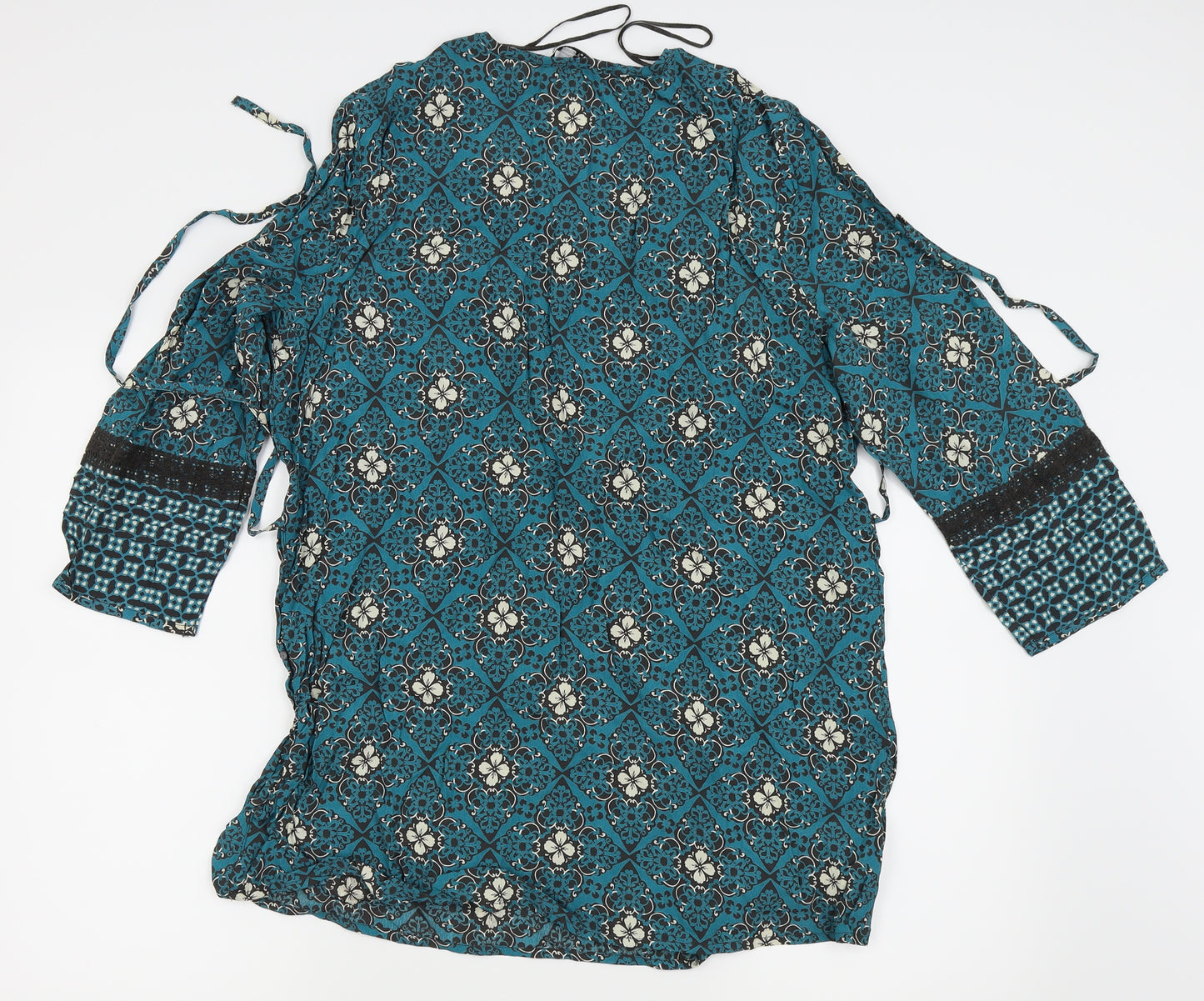 the collection by debenhams Womens Green Floral  Basic Blouse Size 16