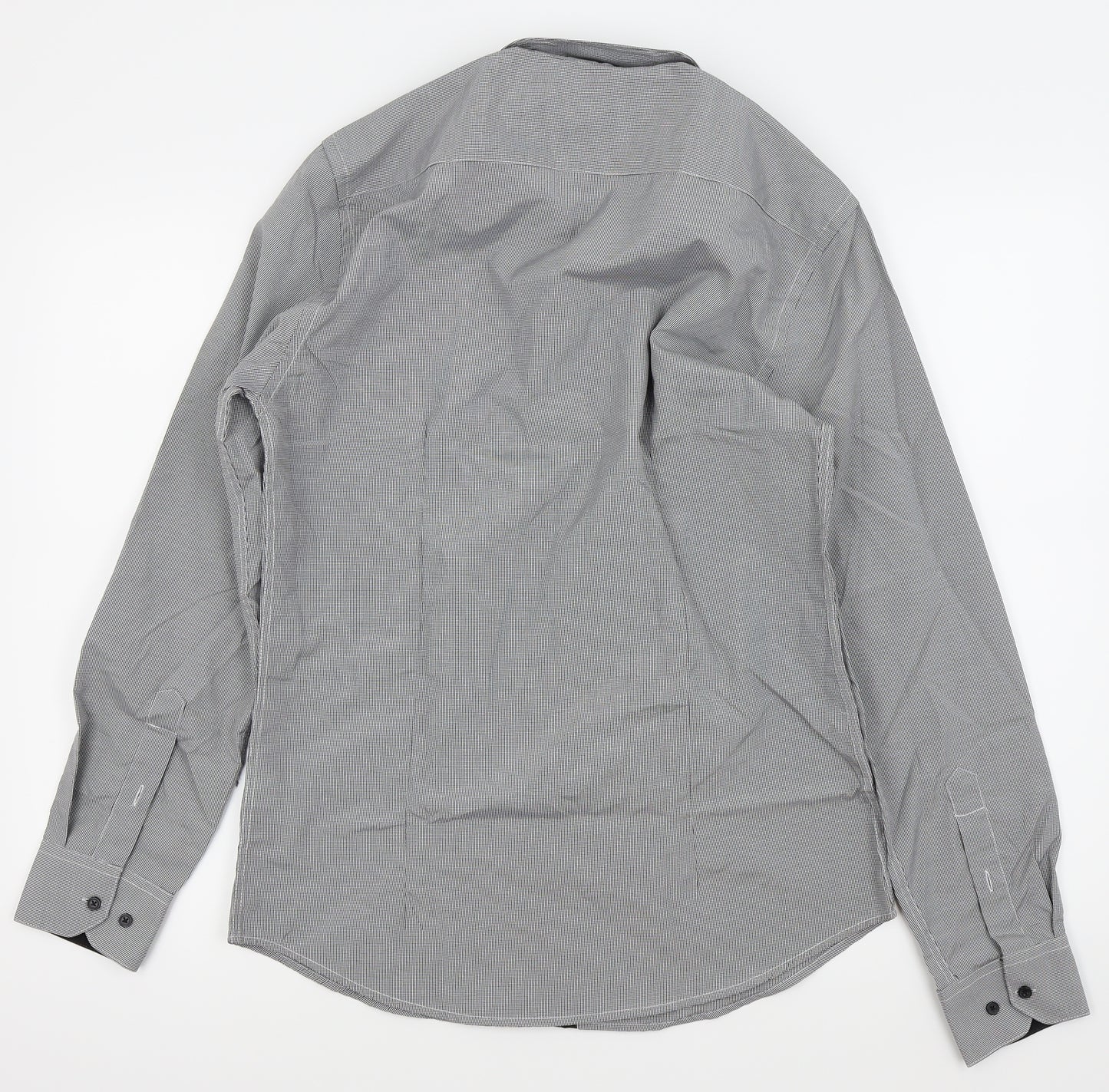 yves enzo Mens Grey    Dress Shirt Size M