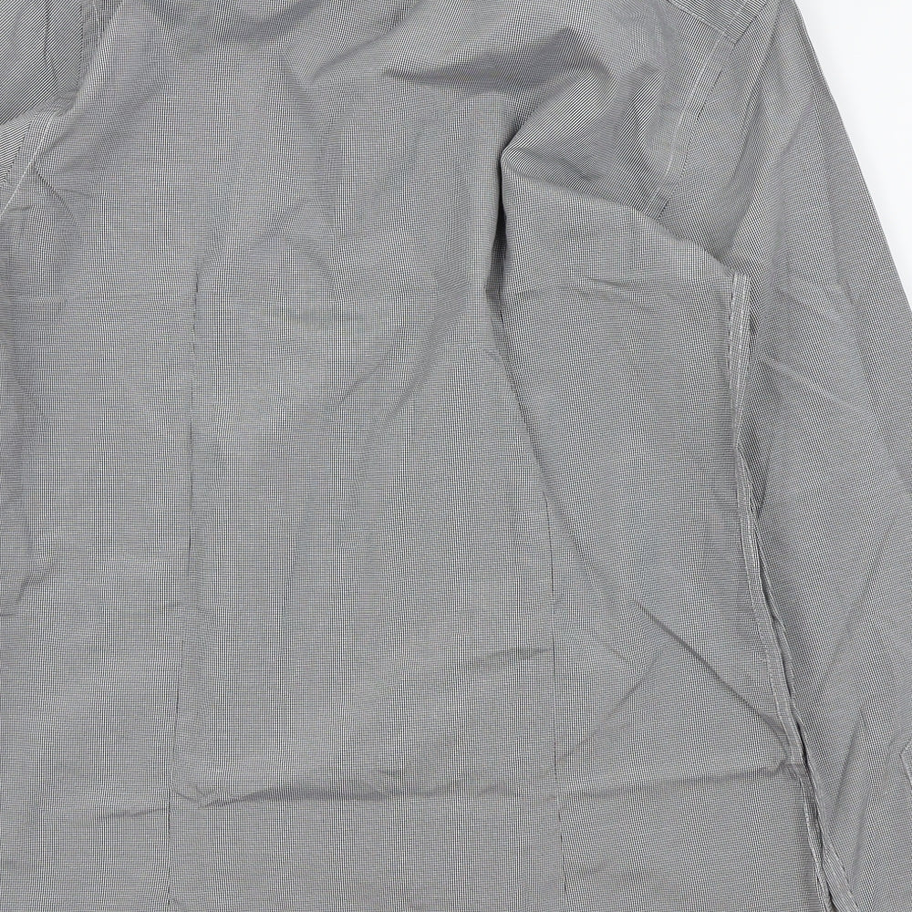 yves enzo Mens Grey    Dress Shirt Size M