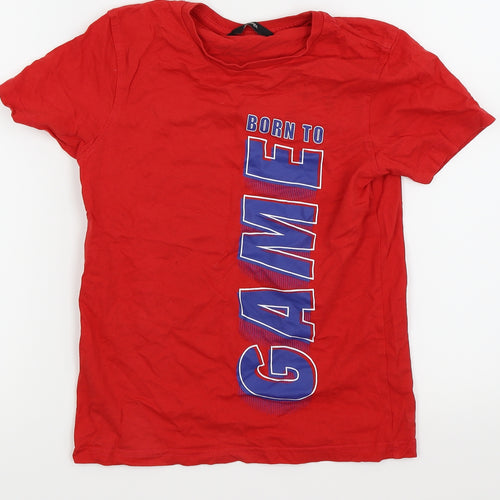 Asda George Boys Purple   Basic T-Shirt Size 3-4 Years