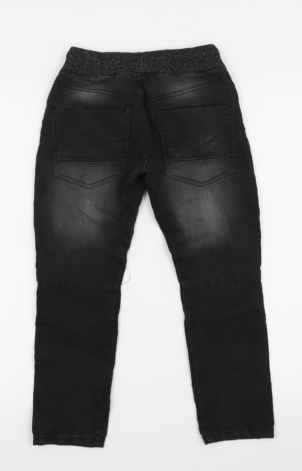 F&F Boys Black   Jogger Trousers Size 6-7 Years