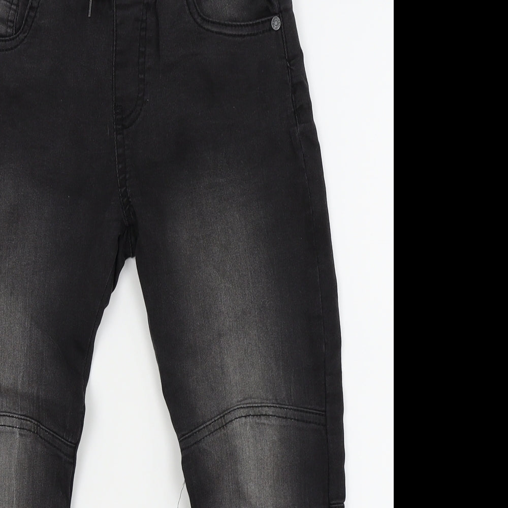 F&F Boys Black   Jogger Trousers Size 6-7 Years