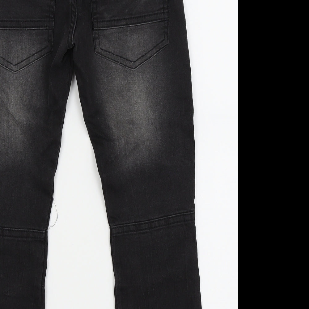 F&F Boys Black   Jogger Trousers Size 6-7 Years