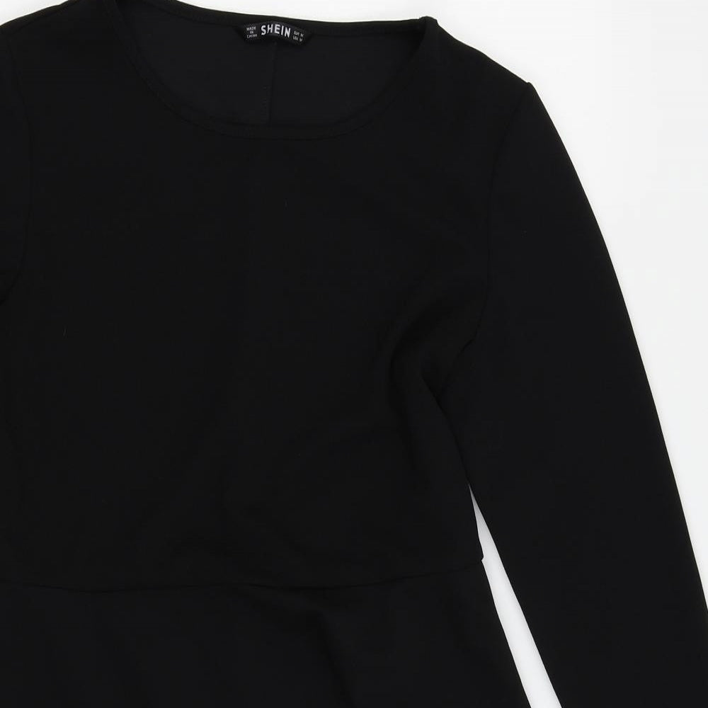 SheIn Womens Black   Skater Dress  Size M