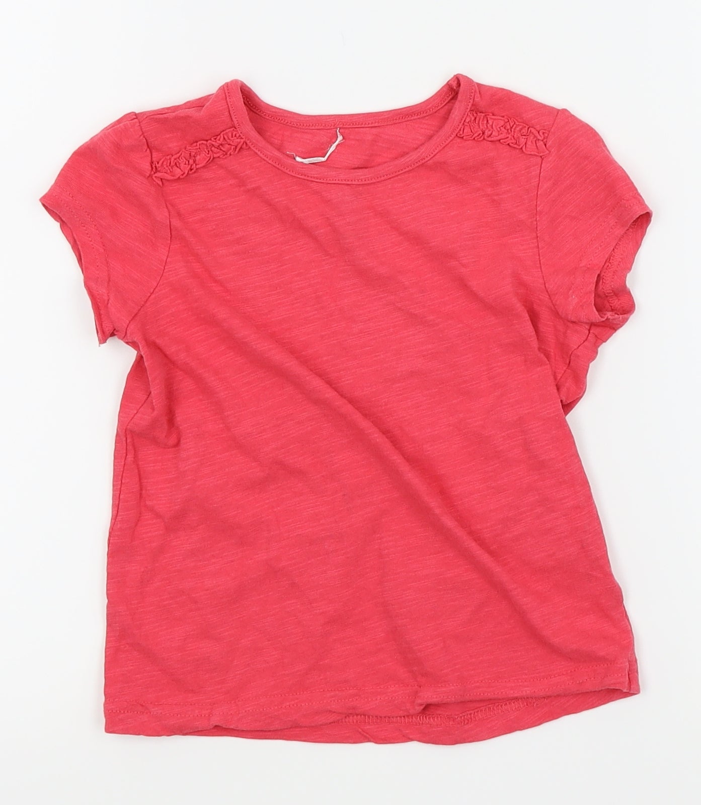 Asda George Girls Pink   Basic T-Shirt Size 3-4 Years