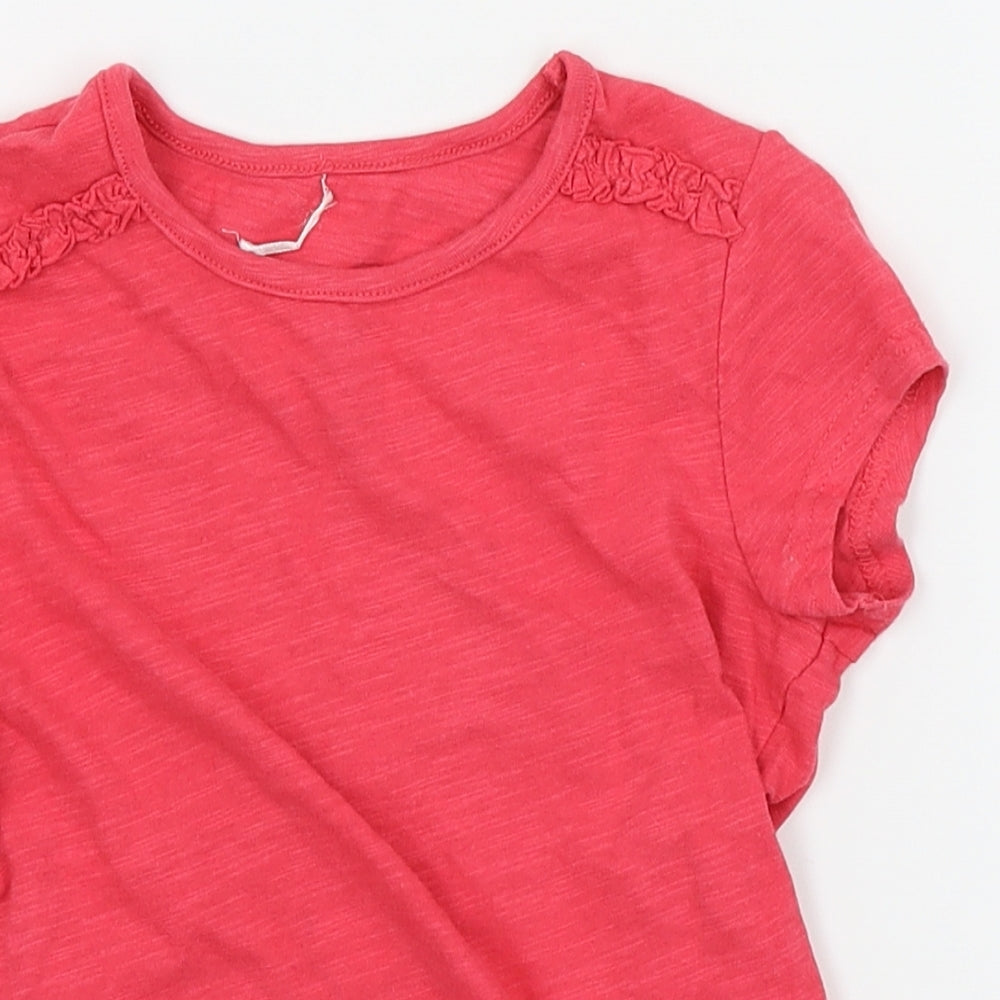 Asda George Girls Pink   Basic T-Shirt Size 3-4 Years