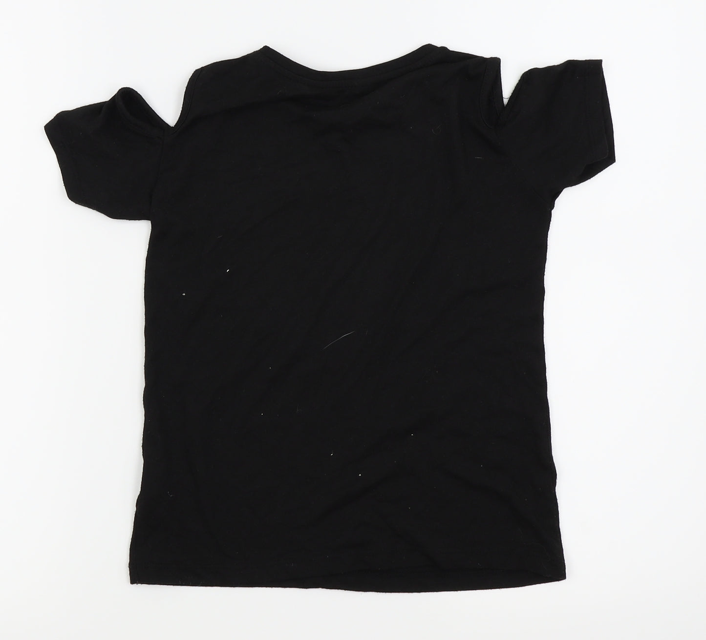 Primark Girls Black Houndstooth  Basic Tank Size 8-9 Years
