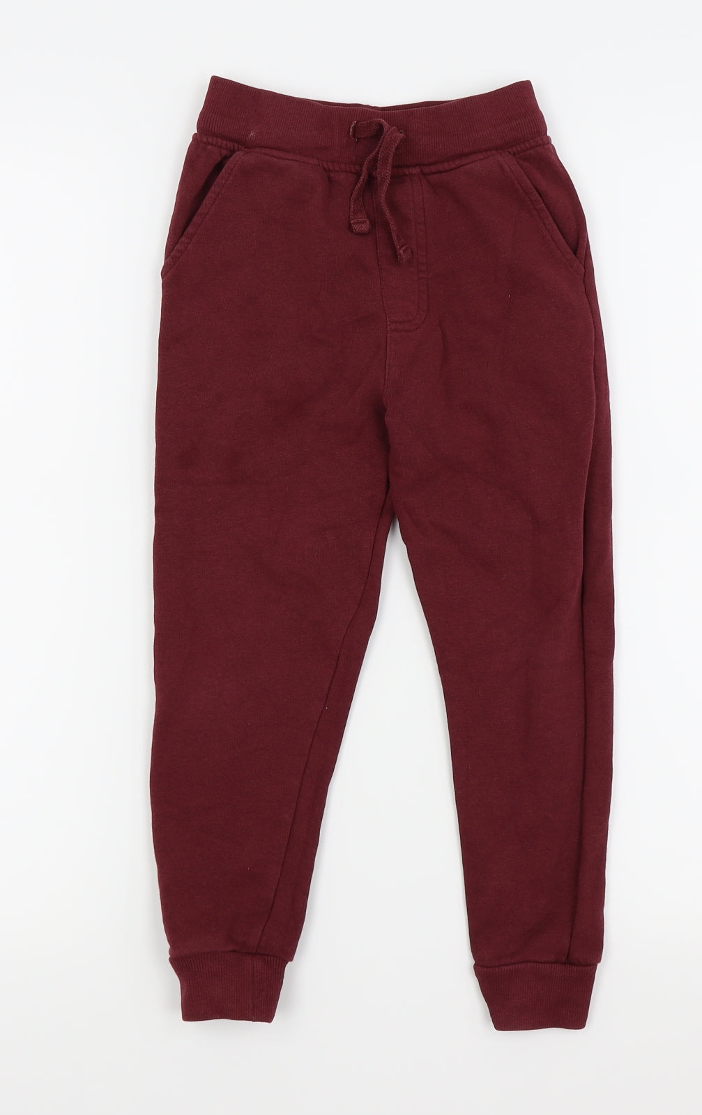 Asda George Boys Red   Jogger Trousers Size 5-6 Years