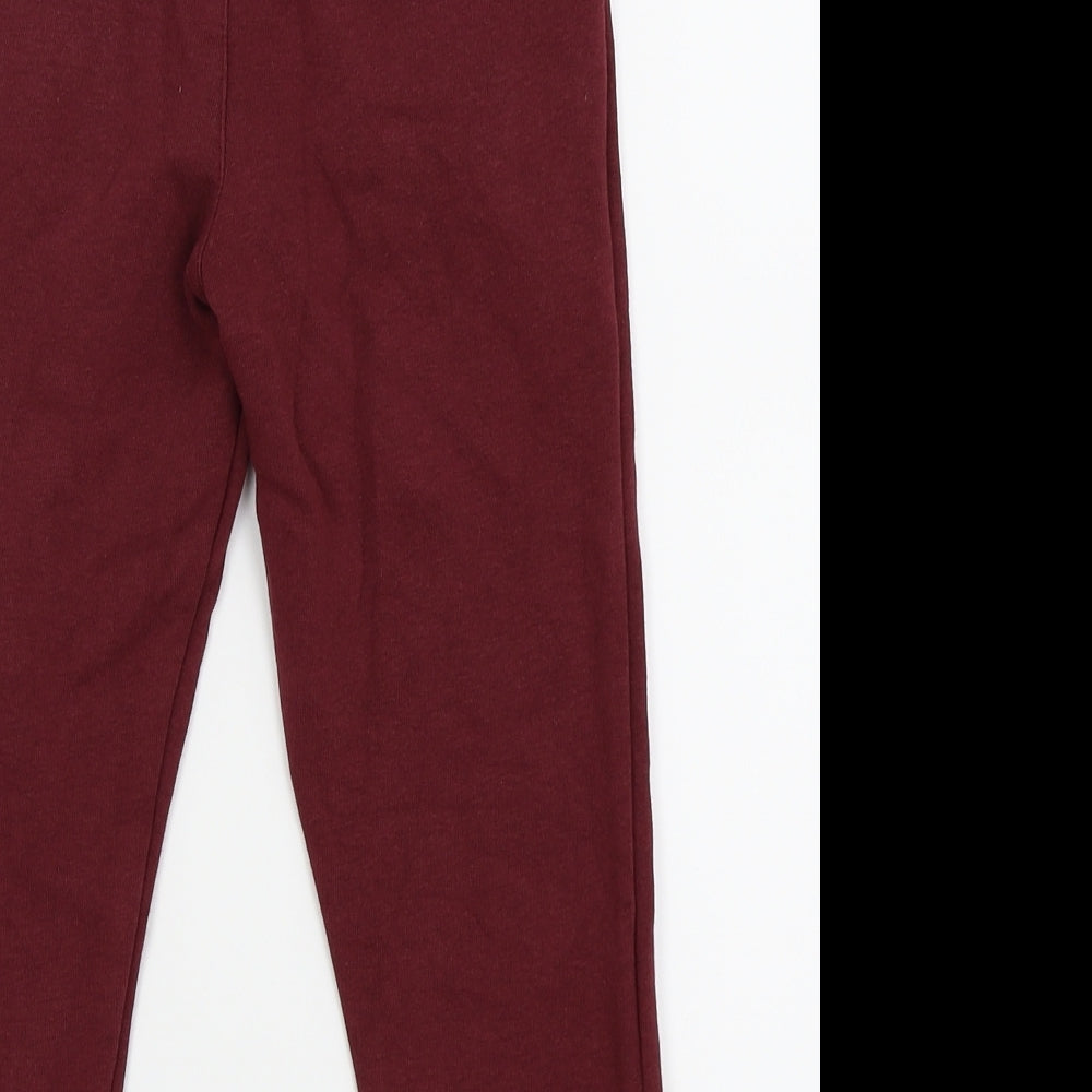 Asda George Boys Red   Jogger Trousers Size 5-6 Years