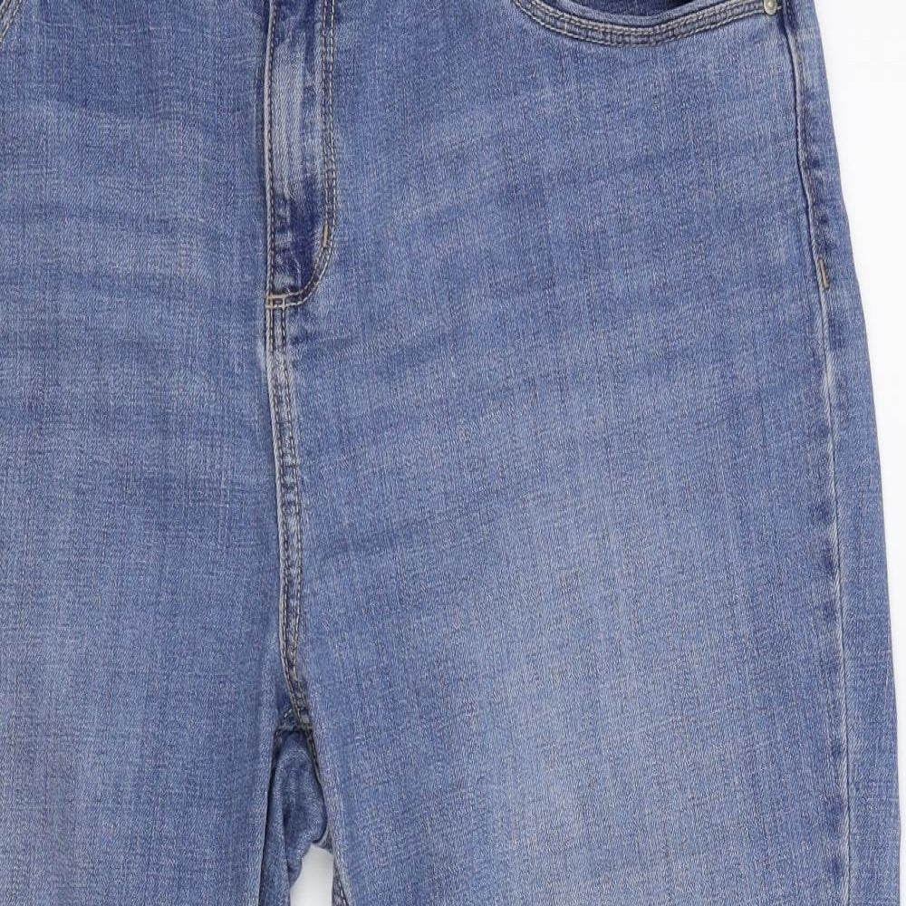 F&F Womens Blue   Cropped Jeans Size 18 L20 in