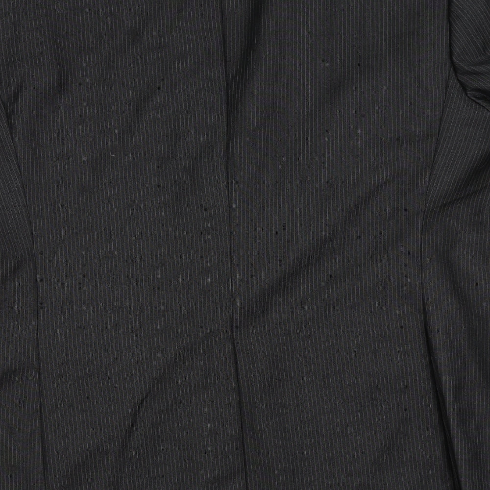 Good Souls Mens Black Striped  Jacket Suit Jacket Size 34