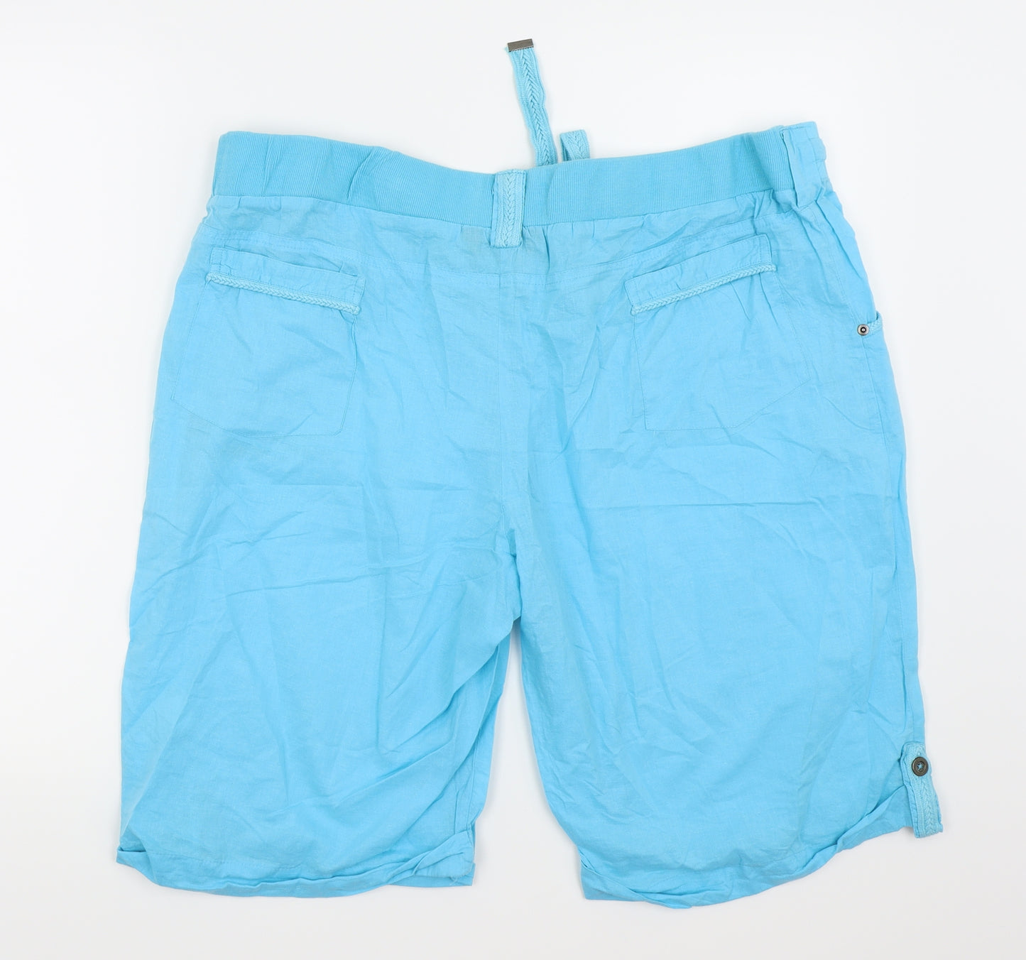 Beyou Womens Blue   Chino Shorts Size 20