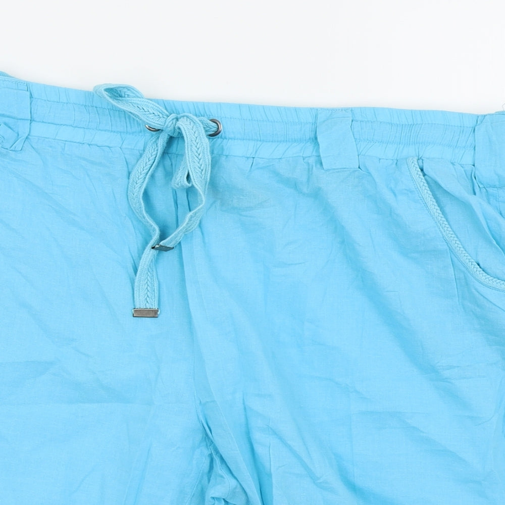 Beyou Womens Blue   Chino Shorts Size 20