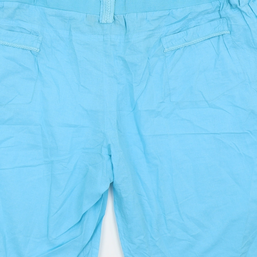 Beyou Womens Blue   Chino Shorts Size 20