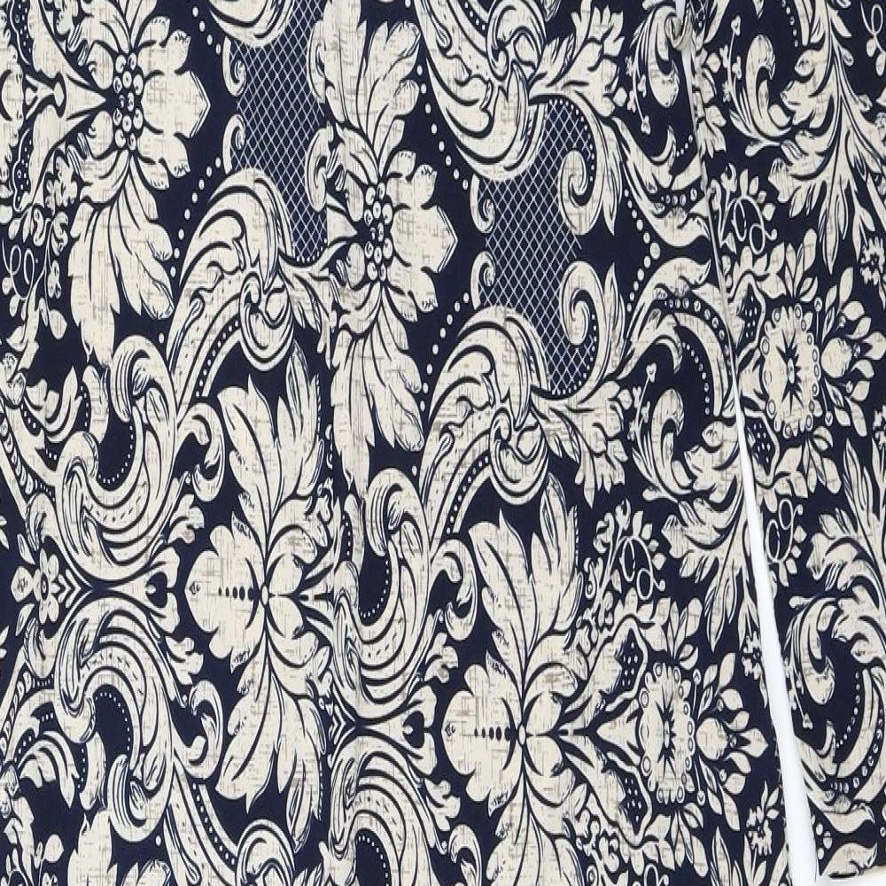 Izabel London Womens Blue Floral  Maxi  Size 8