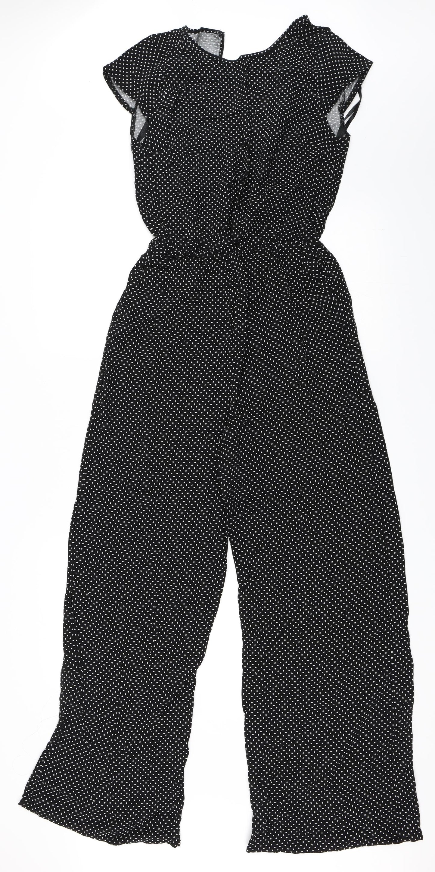 Atmosphere Womens Black Polka Dot  Jumpsuit One-Piece Size 10
