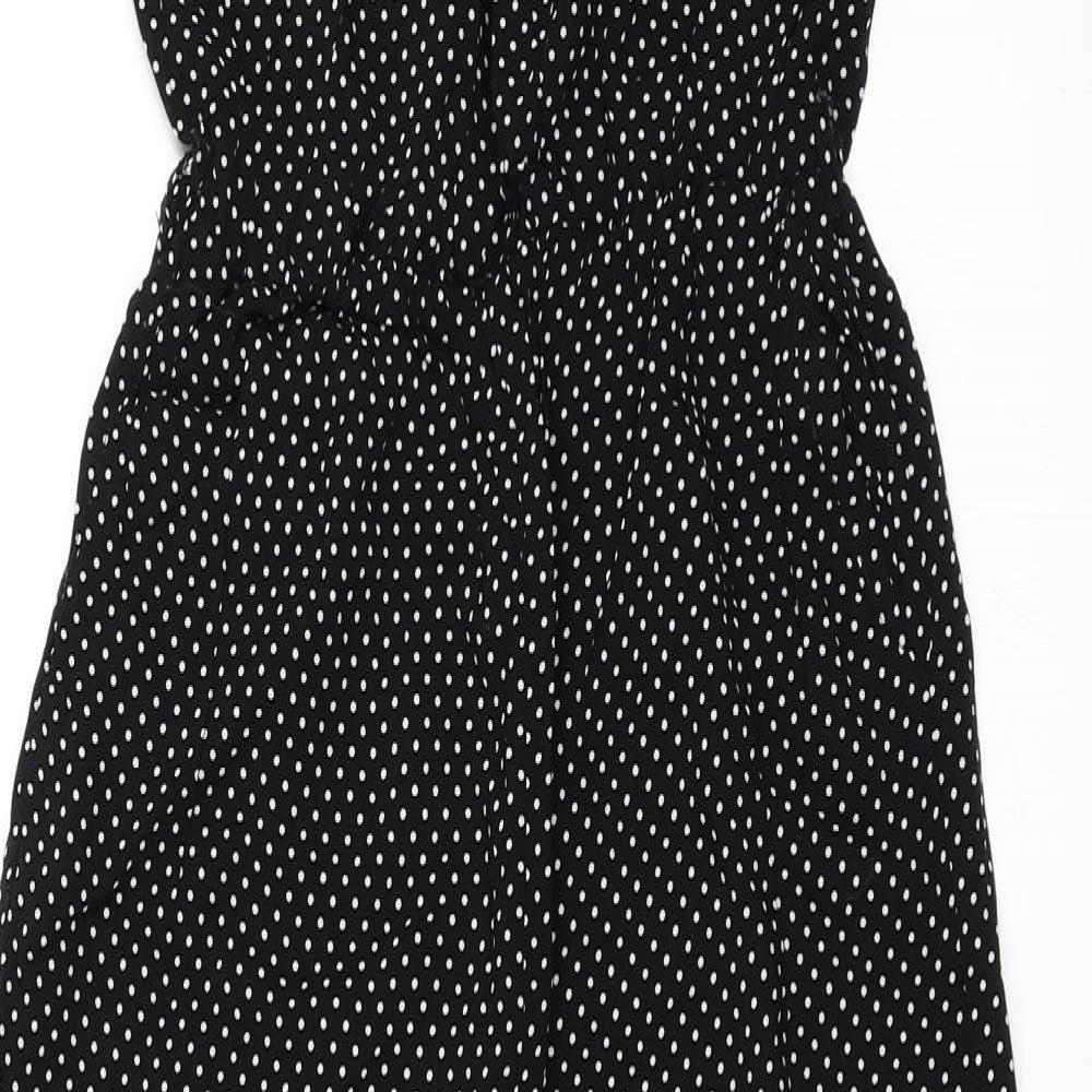 Atmosphere Womens Black Polka Dot  Jumpsuit One-Piece Size 10