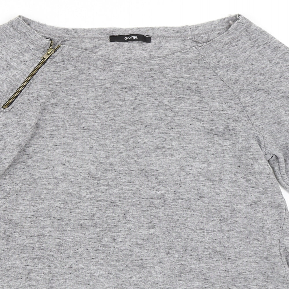 George Womens Grey   Basic T-Shirt Size 12