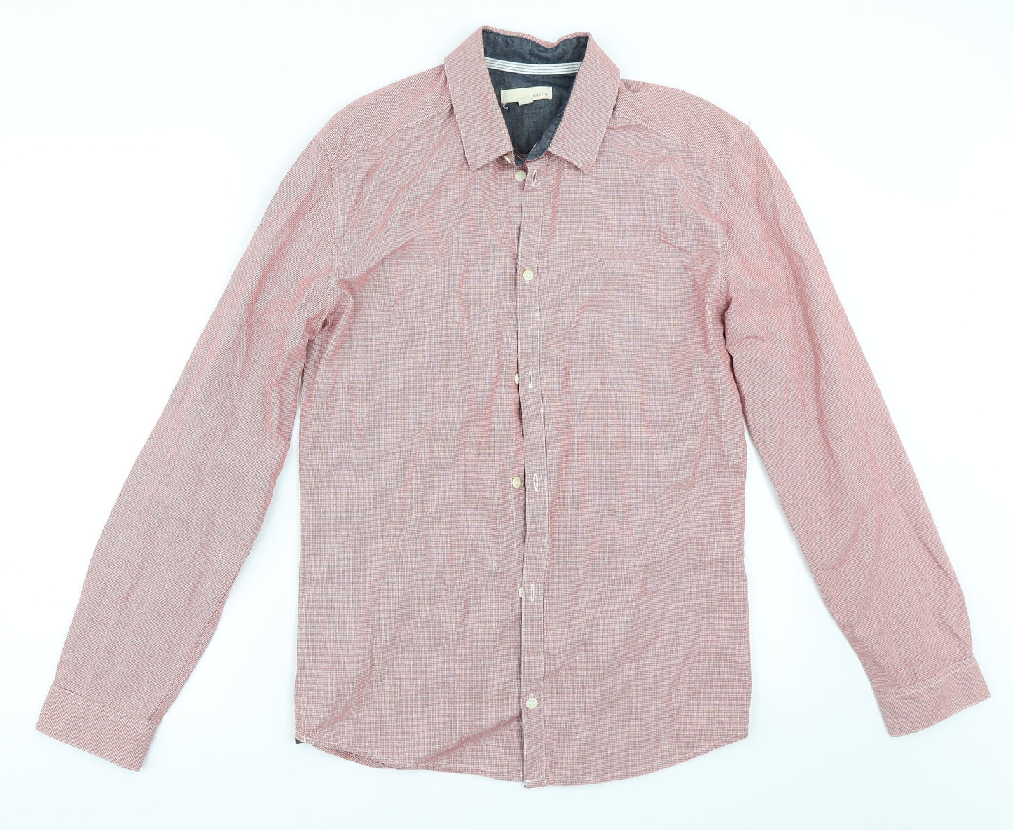 SUIT Mens Red    Button-Up Size S