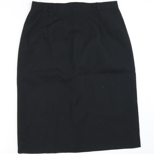 Preworn Womens Black   Straight & Pencil Skirt Size 16