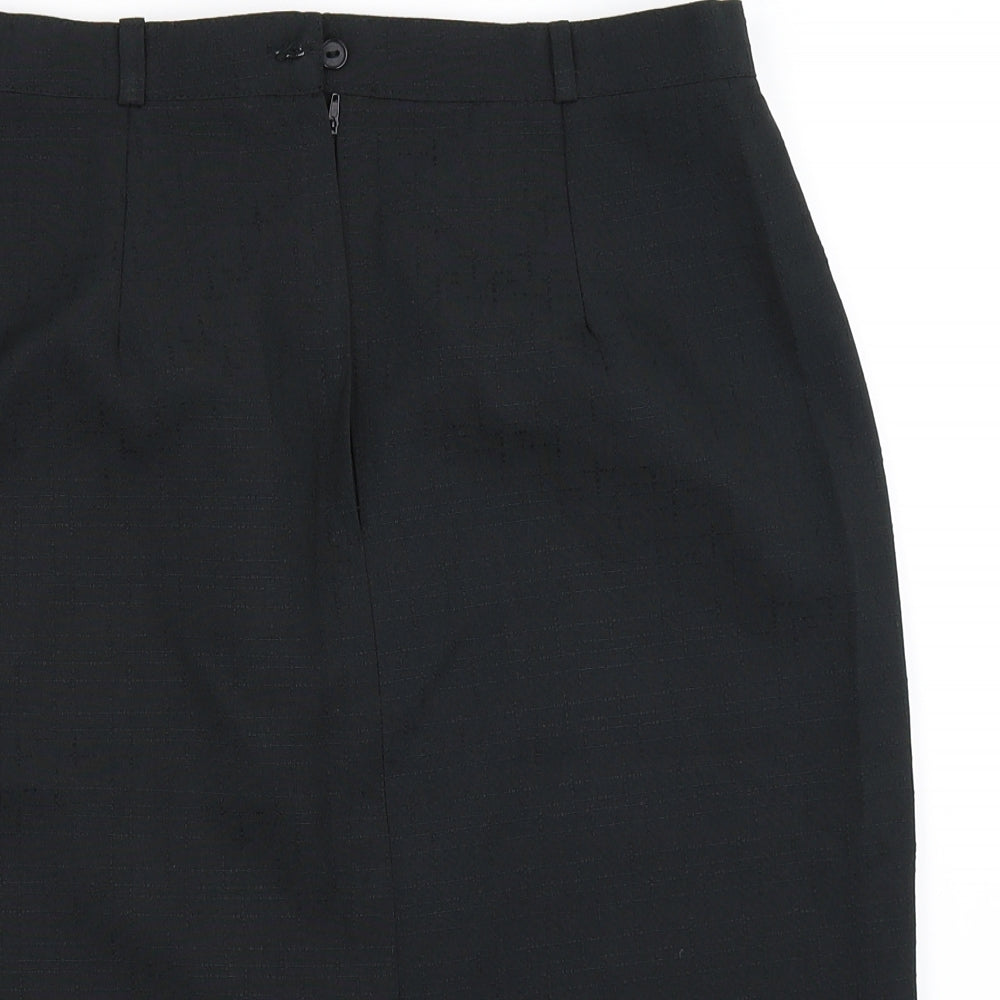 Preworn Womens Black   Straight & Pencil Skirt Size 16