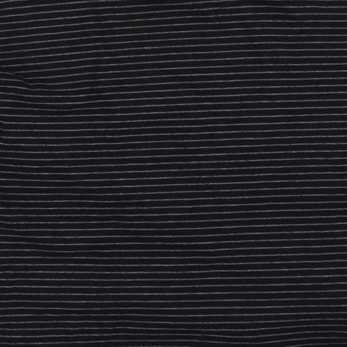 Warehouse Womens Black Striped  Basic T-Shirt Size 8