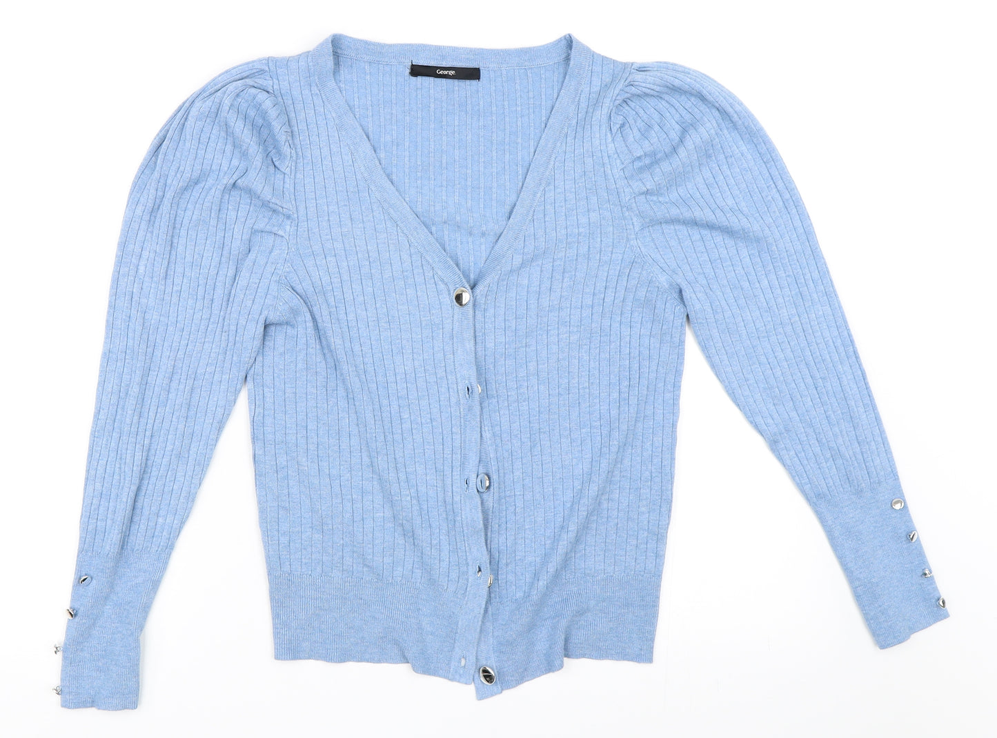 George Womens Blue   Cardigan Jumper Size L