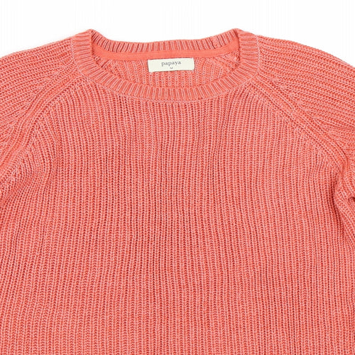 Papaya Womens Pink   Pullover Jumper Size M