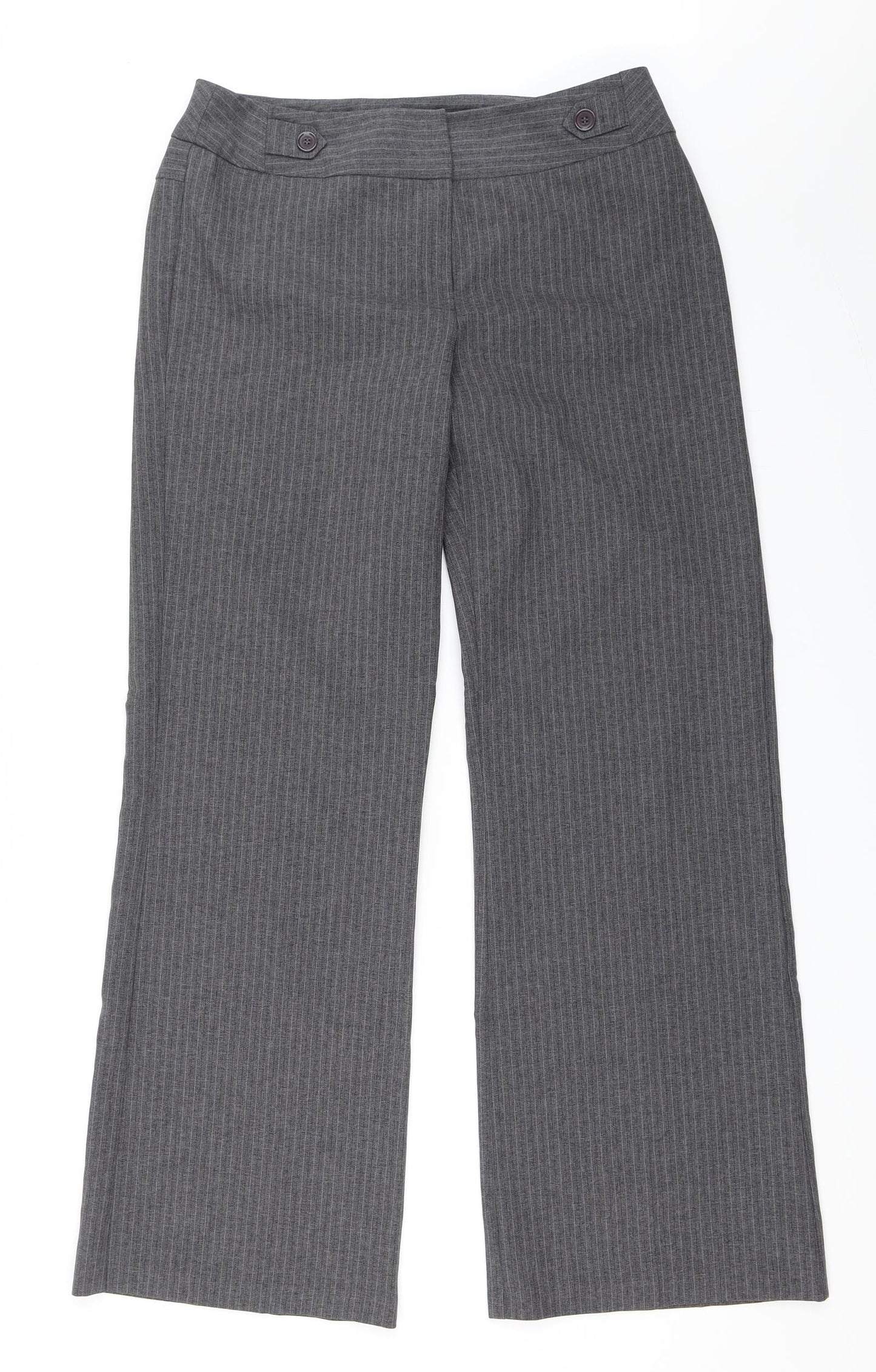 Dunnes Stores Womens Grey   Trousers  Size 12 L31 in