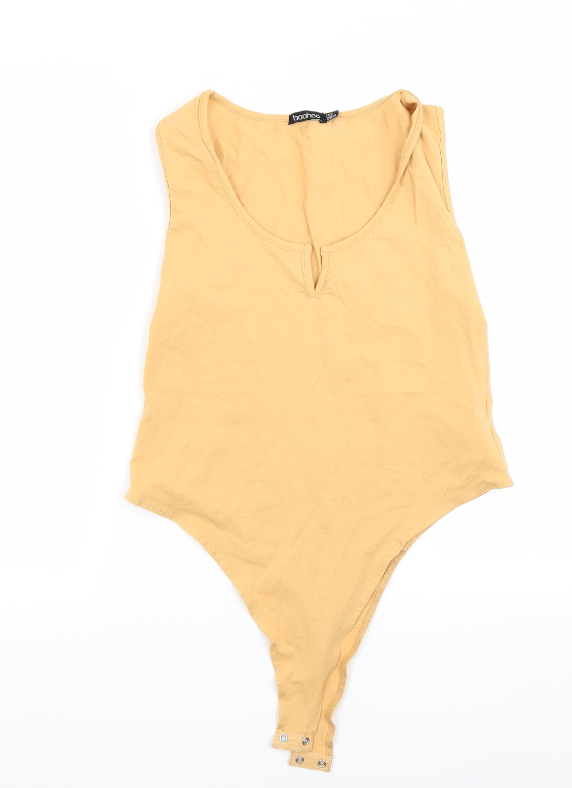 Boohoo Womens Orange   Basic Tank Size 14