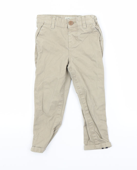 Primark Boys Beige   Chino Trousers Size 2-3 Years