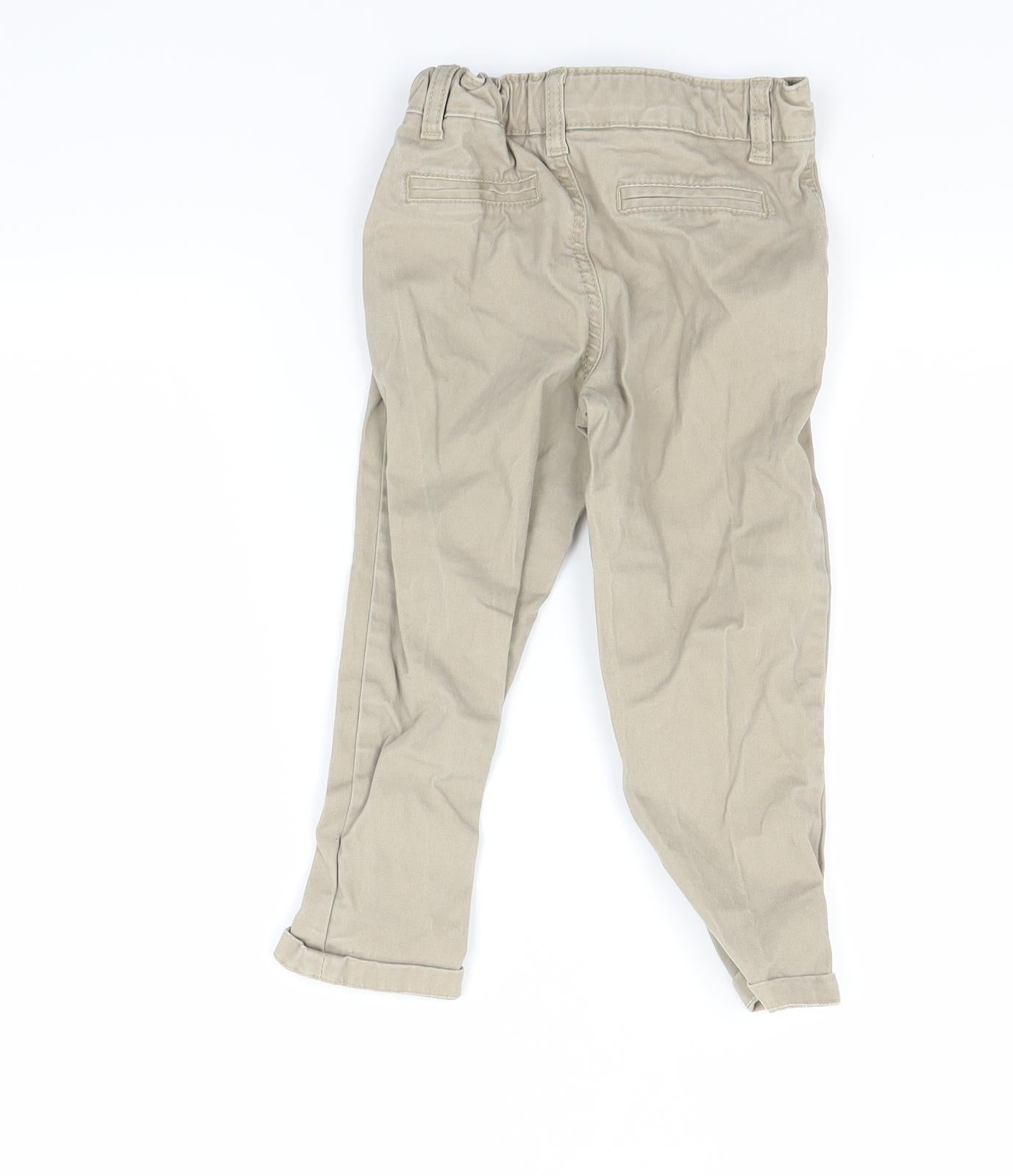 Primark Boys Beige   Chino Trousers Size 2-3 Years