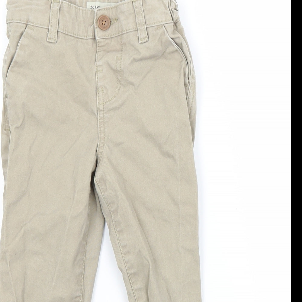 Primark Boys Beige   Chino Trousers Size 2-3 Years