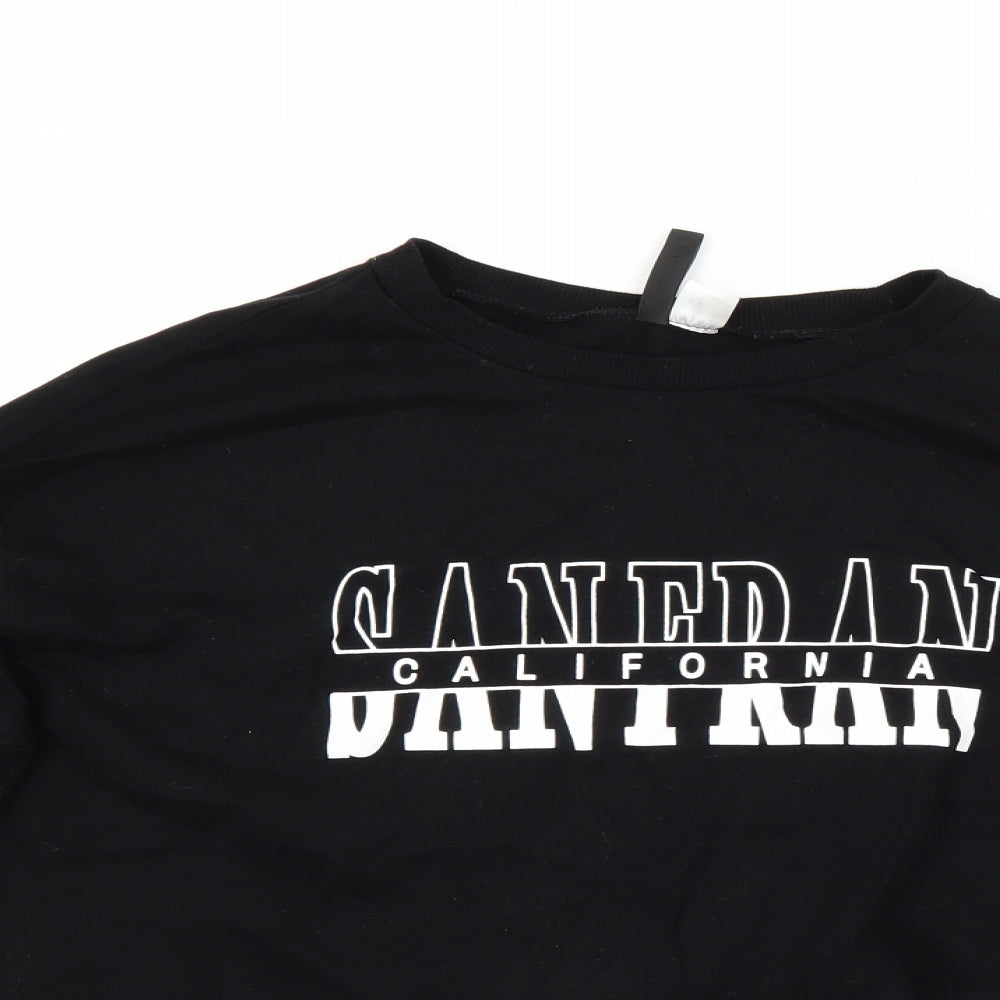 Divided Mens Black   Pullover Sweatshirt Size M