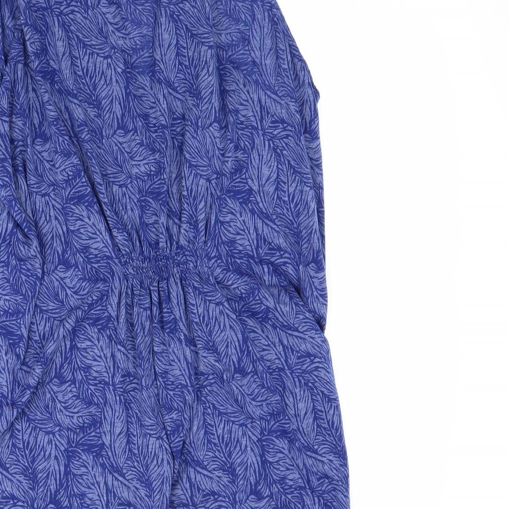 George Womens Blue Floral  Wrap Jumper Size 24