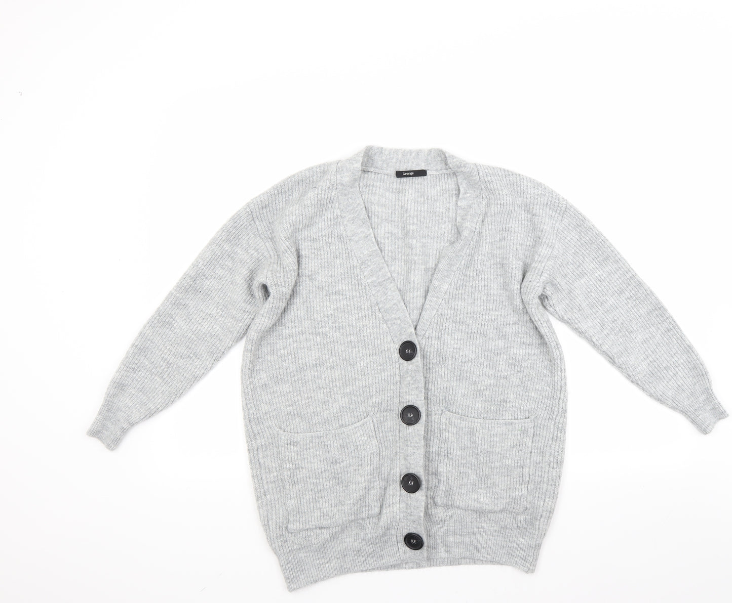 George Womens Grey   Cardigan Jumper Size XS