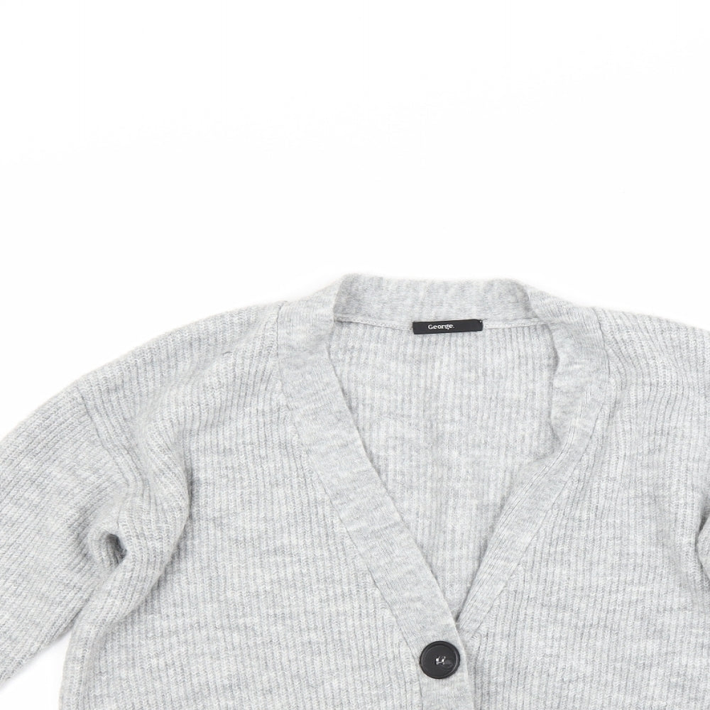 George Womens Grey   Cardigan Jumper Size XS
