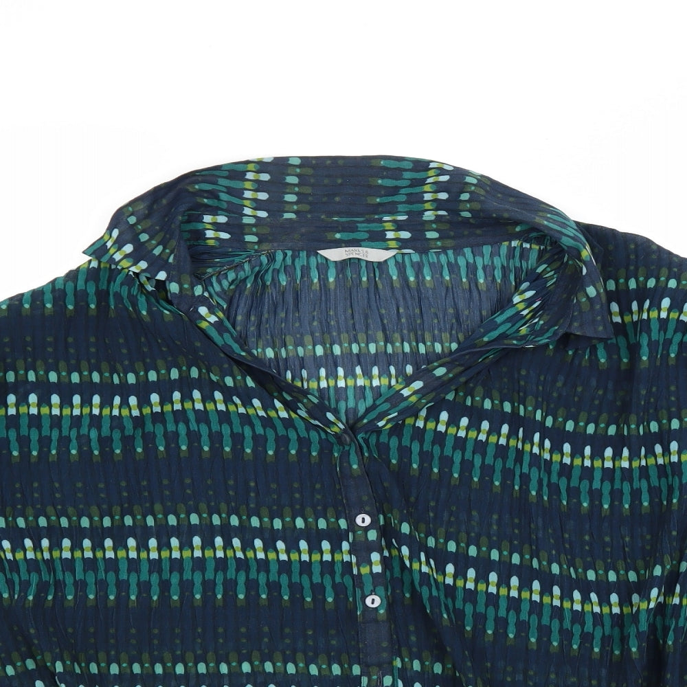 Marks and Spencer Womens Green   Basic Blouse Size 22