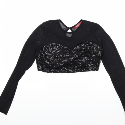 Freesia Womens Black   Camisole Blouse Size M