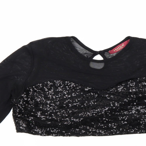 Freesia Womens Black   Camisole Blouse Size M