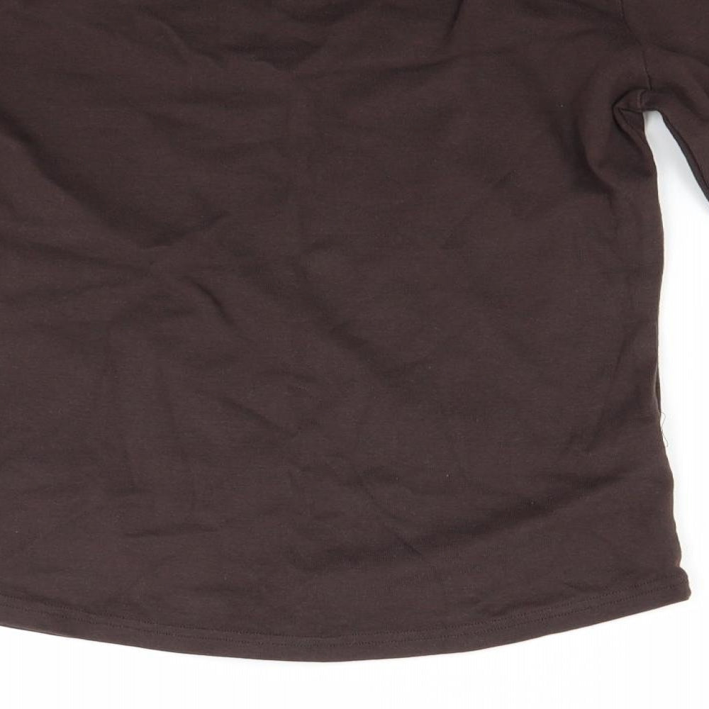 Papaya Womens Brown   Pullover Sweatshirt Size 14