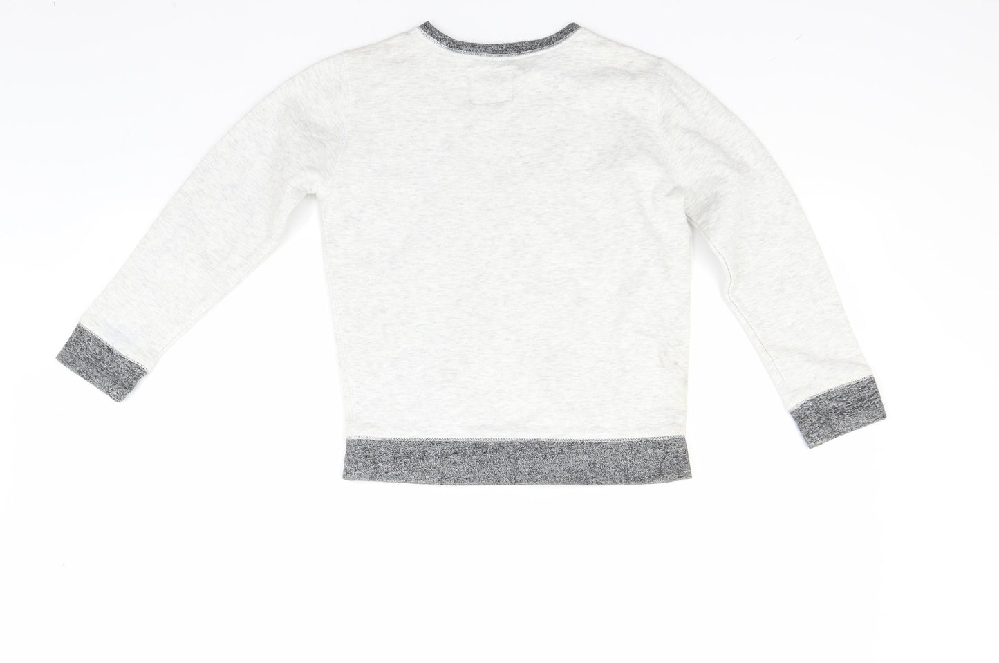 NEXT Boys Grey Striped  Pullover Sweatshirt Size 8 Years