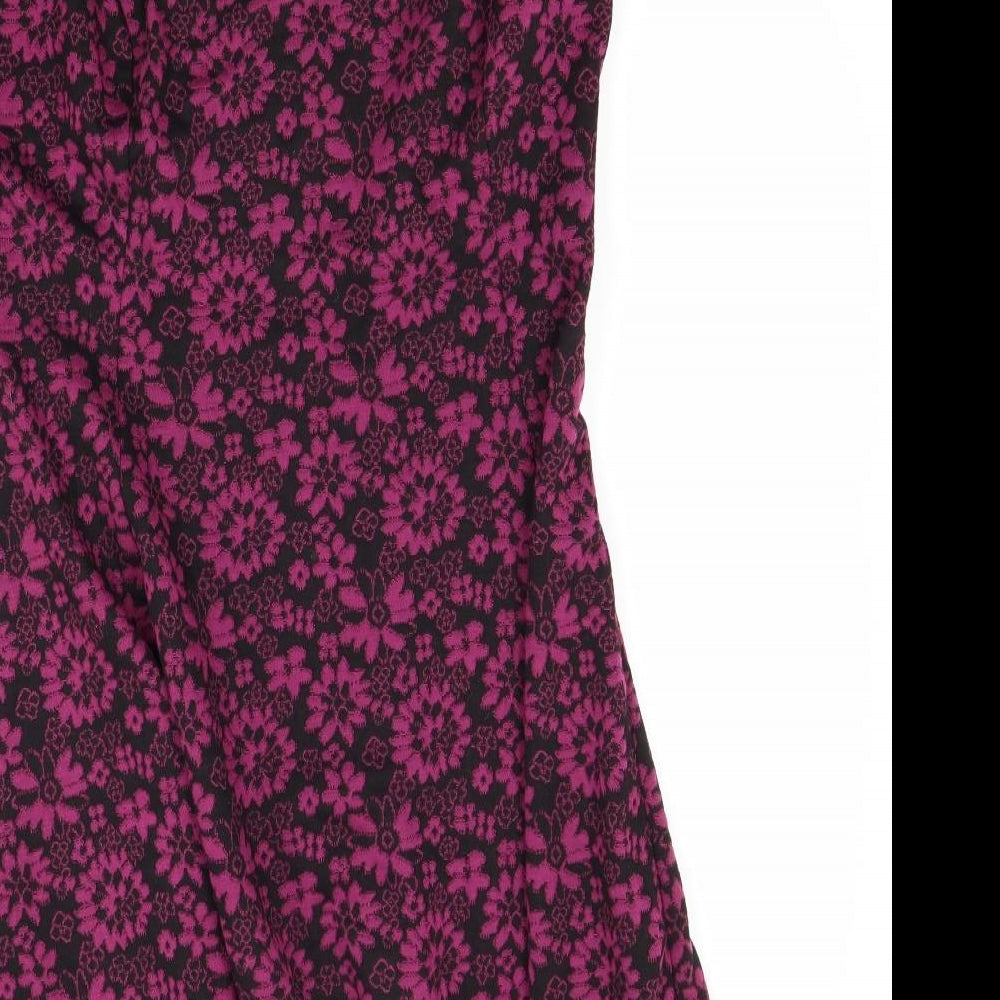 Atmosphere Womens Purple Floral  A-Line  Size 16