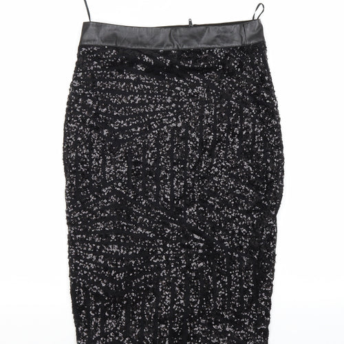 Preworn Womens Black   Bandage Skirt Size S