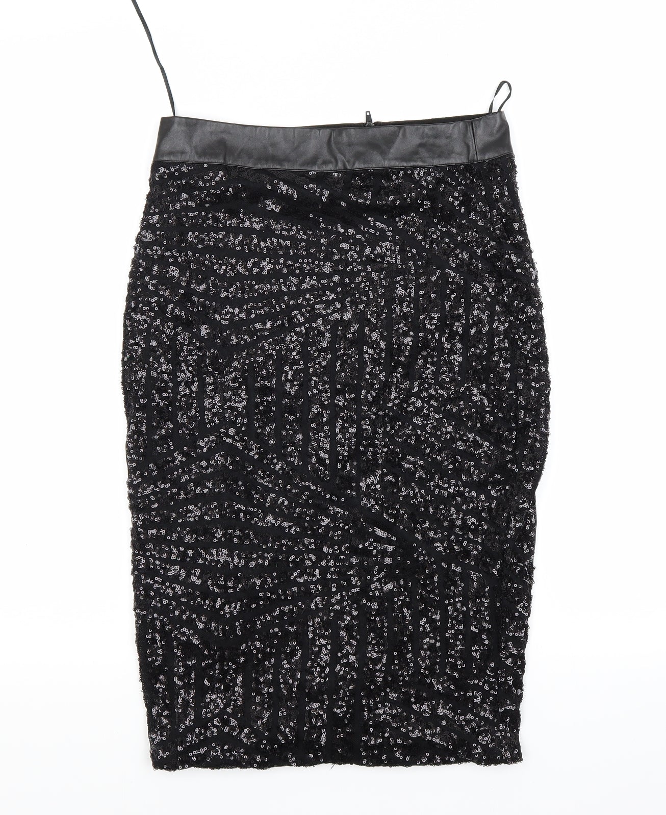 Preworn Womens Black   Bandage Skirt Size S