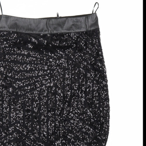 Preworn Womens Black   Bandage Skirt Size S