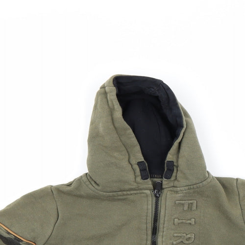 Firetrap Boys Green   Full Zip Hoodie Size 3-4 Years